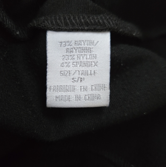 Suzy Shier Black Button Front Shirt Dress Small - Picture 4 of 4